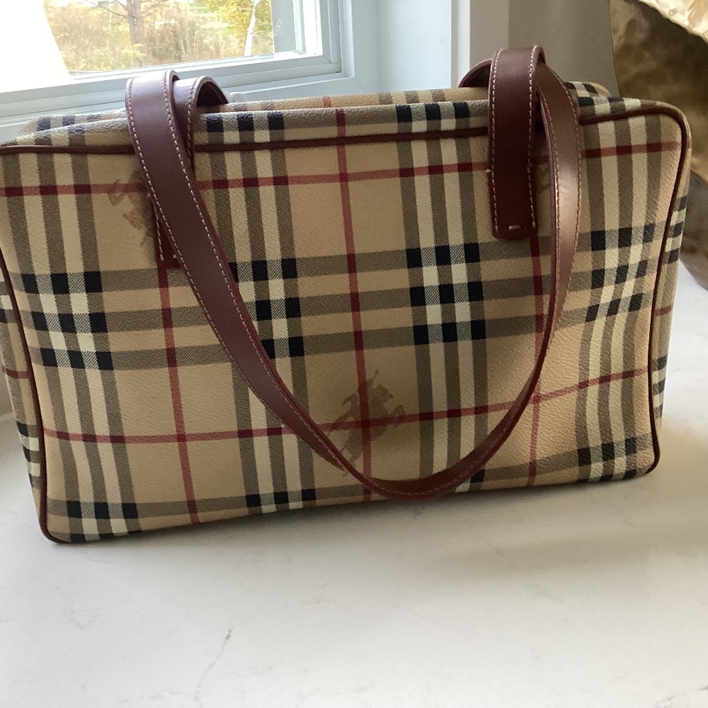 Burberry authentic monogram canvas vintage bag